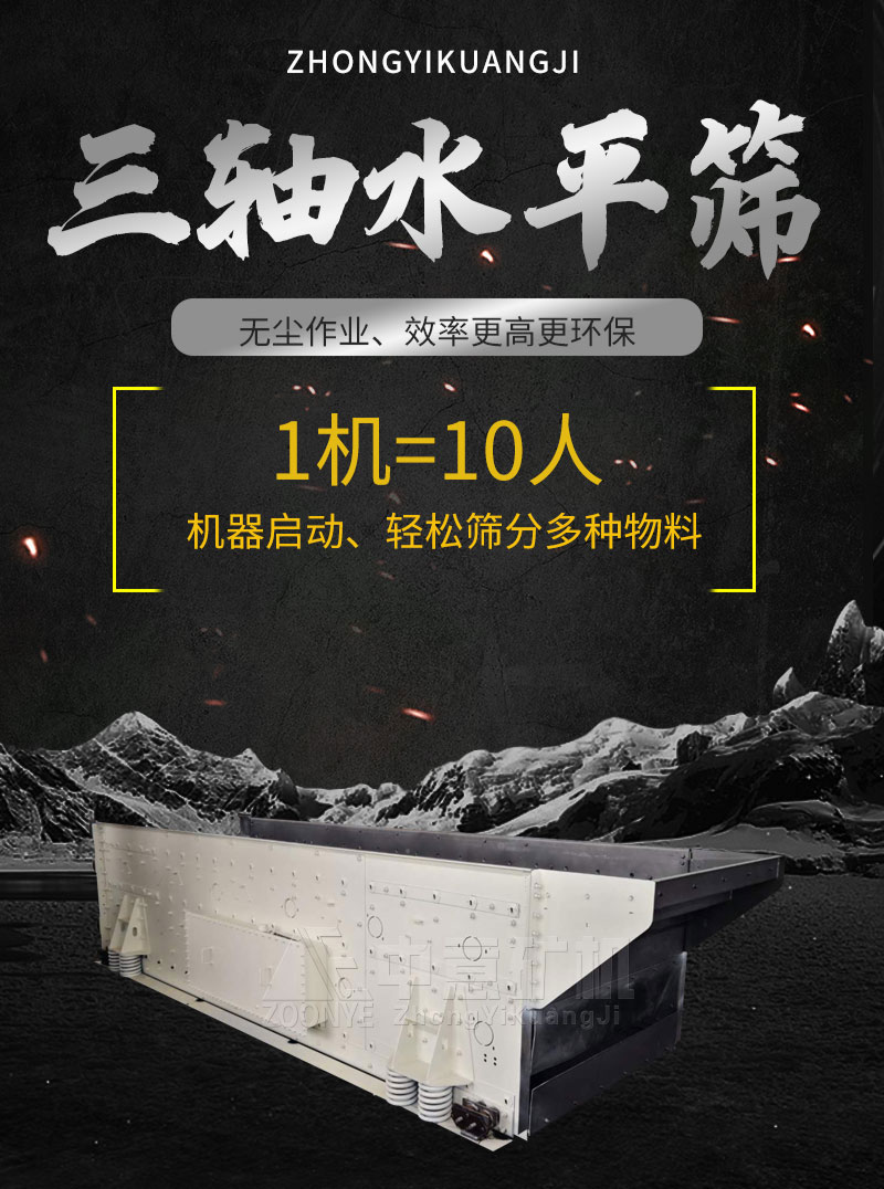 三軸水平篩