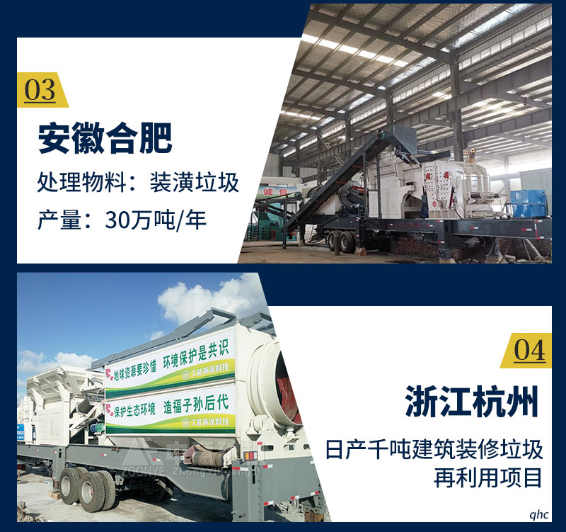 移動式建筑垃圾破碎站項目案例